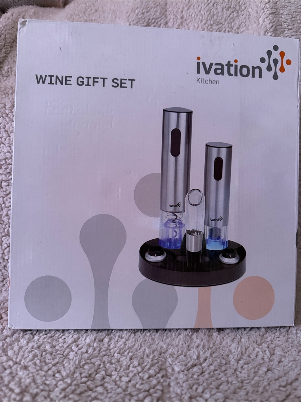 Ivation Silver Electric Wine Gift Set
